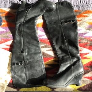 John Fluevog black knee boots